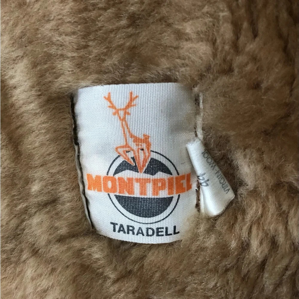 Tan Shearling and Leather Coat - Picture 5 of 7